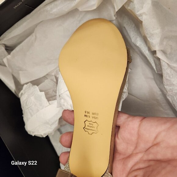 Nina "Veniza" Soft Platino Heeled Sandals. NIB. Size 6.5 - Picture 11 of 12